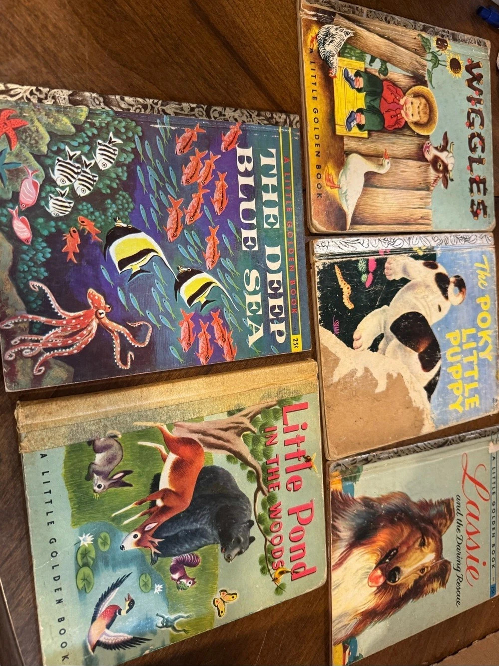 Little Golden Books Poky Little Puppy and Other Vintage Little Golden Books Lot
